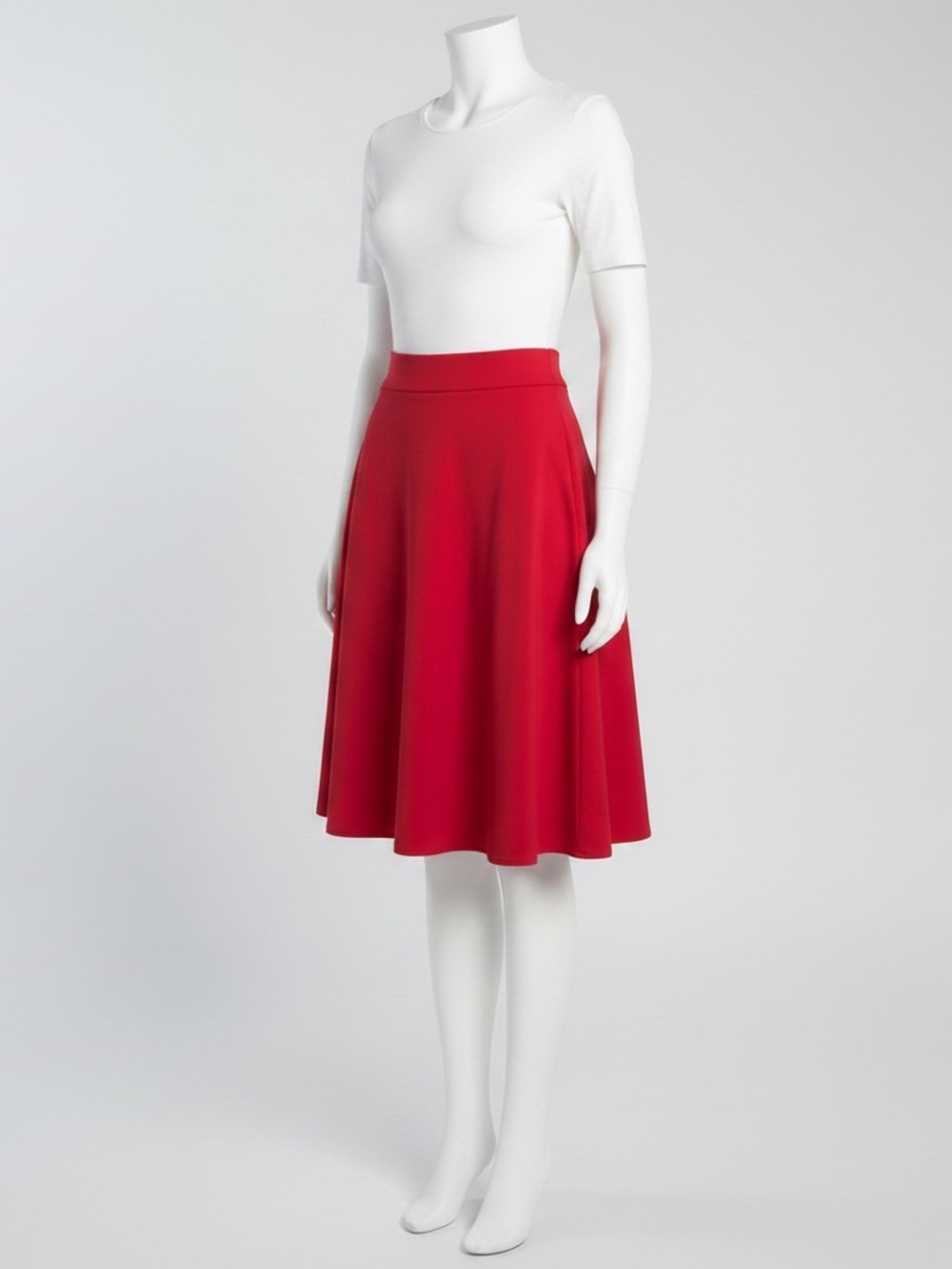 Cynthia Rowley Vibrant Fushia/Coral A-Line Midi Skirt Size S - NWT